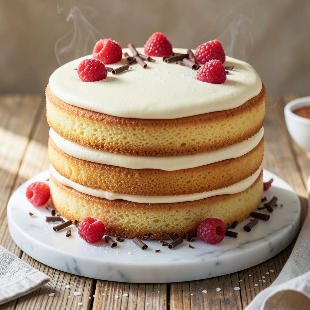 Two-Layer Birthday Cake Recipe: Vanilla Buttercream Swirls and Crunchy Top Magic