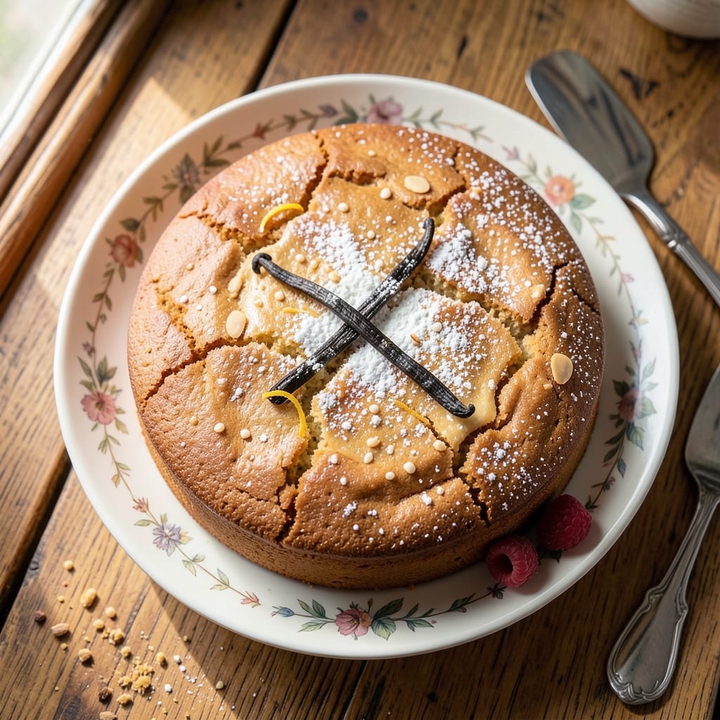 Martha Stewart's Almond Cake Recipe: Layered Vanilla Bean and Marzipan Fusion