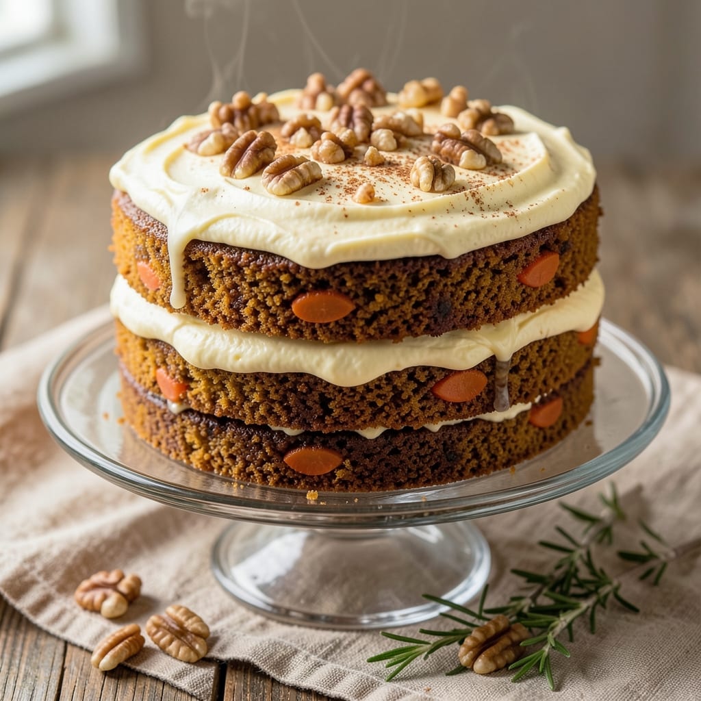 Alden Merrell Carrot Cake Recipe: Walnut-Cream Cheese Frosting Harmony