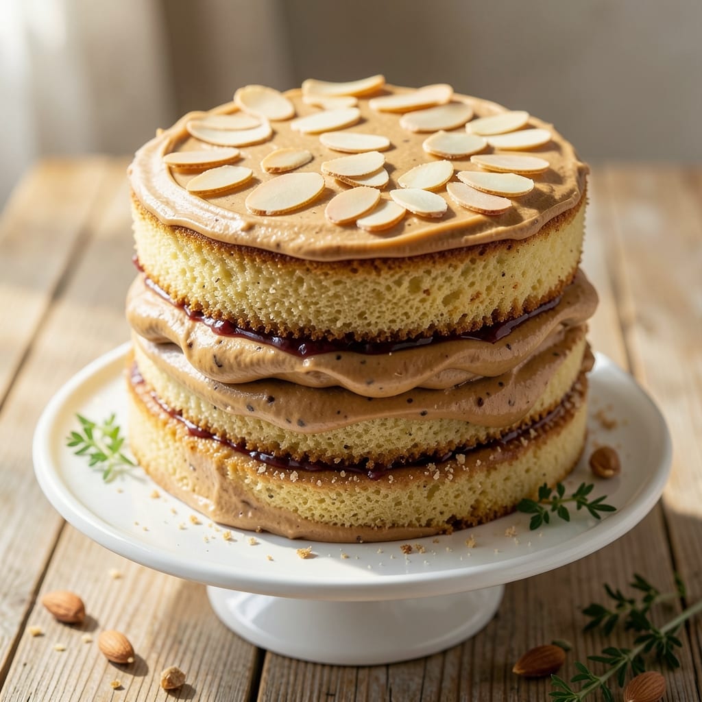 Almond Buttercream Cake Recipe: Nutty-Rich Frosting That Stays Piped Perfectly