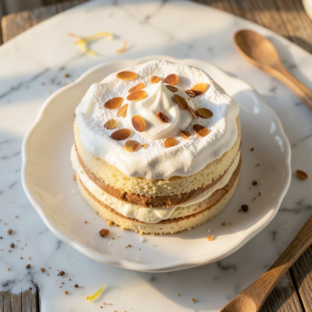 Almond Dacquoise Cake Recipe: Meringue Clouds with Nutty French Elegance