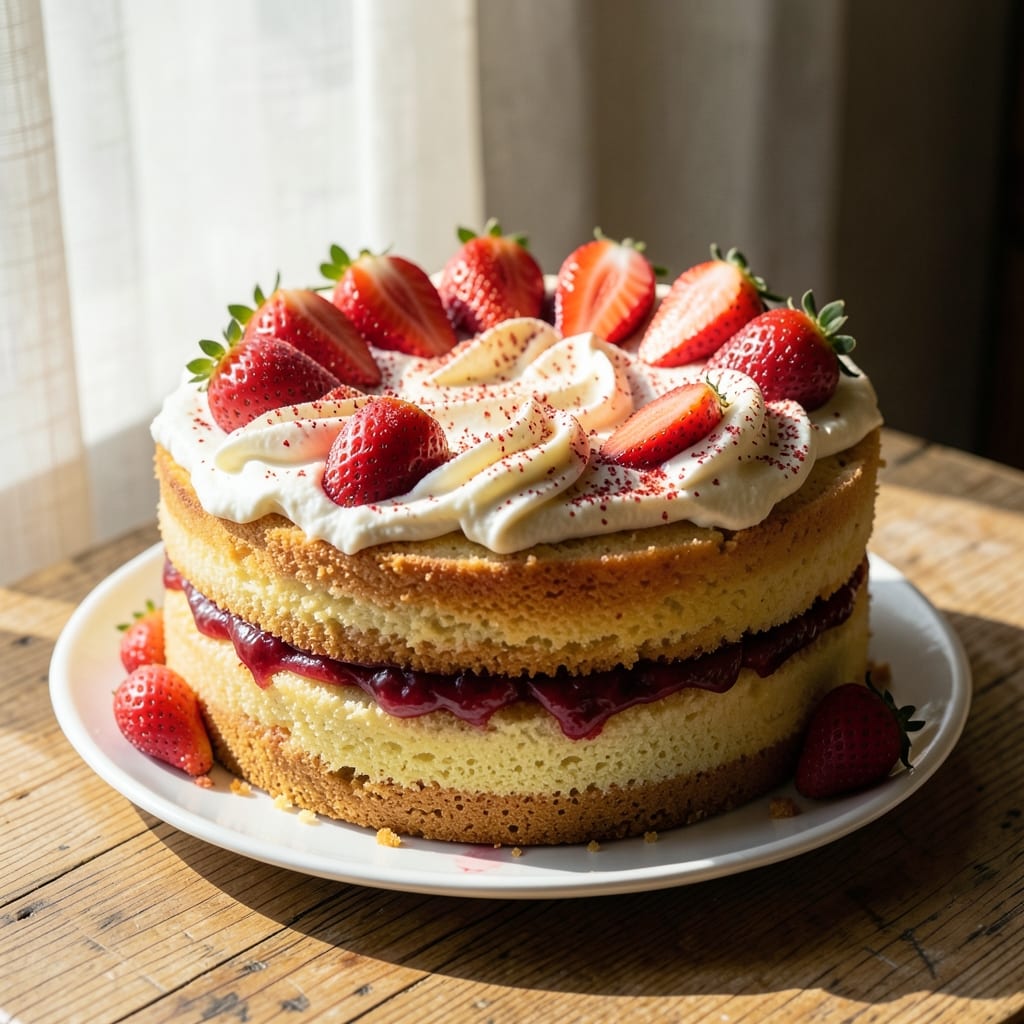 All Natural Strawberry Cake Recipe: Bright Red Velvet Layers with Fresh Fruit Burst